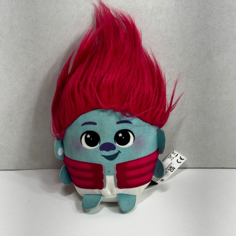 Mattel Trolls Band Together Branch Plush‎ Small Stuffed Toy Pink Hair HNT44